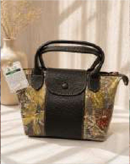 Tas Kanvas & Kulit Ecoprint — foto 1
